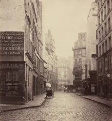Rue des Lombards, od strony rue des Lavandières Sainte-Opportune, 1864 (zdjęcie)