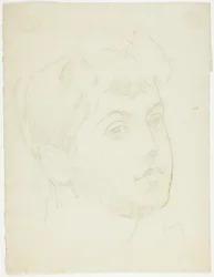 Portret głowy młodej kobiety