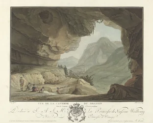 Widok na krajobraz z Jaskini Smoka Vue de la Caverne du Dragon dans le Canton d