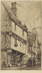 Stary dom w Bourges, zwany "La Maison du Musicien" (Stary Dom w Bourges, Czasem Nazywany "Domem Muzyka")
