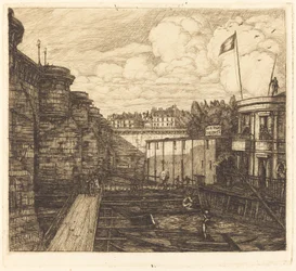 Zakład zimnej łaźni Chevrier, czasami nazywany „łaźnią szkolną”)