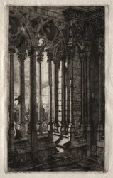 Akwaforty Paryża: Galeria Notre Dame, 1853.