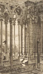Galeria, Katedra Notre-Dame, Paryż, 1853.