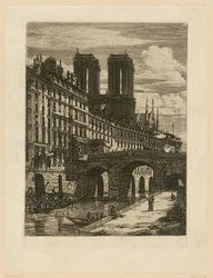 Wydruk: Rue neuve w St Etienne-du-Mont