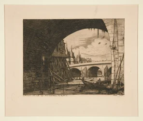 Łuk mostu Pont Notre-Dame