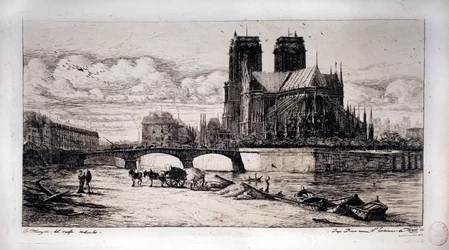 Notre-Dame, der Chor und die Brücke der Erzdiözese