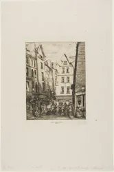 Rue Pirouette w Les Halles w Paryżu