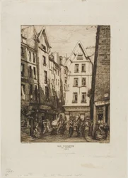 Rue Pirouette w Les Halles w Paryżu