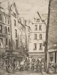Rue Pirouette w Les Halles Rue Pirouette w Les Halles, Paryż, według Laurence
