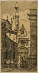 St. Etienne-du-Mont, Paryż, z Eaux-forts sur Paris