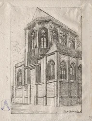 Apsyda kościoła St. Martin-sur-Renelle, 1860.
