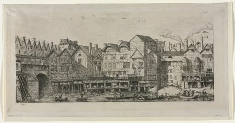 Widok części miasta Paryża pod koniec XVII wieku, 1861.