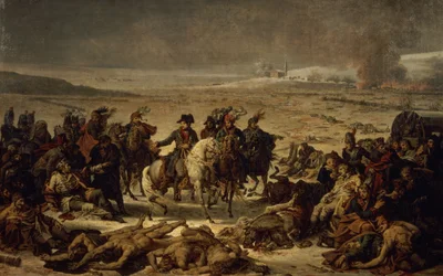Po bitwie pod Eylau, 9 lutego 1807 (olej na płótnie)