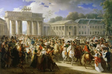 Francuski: Entrée de Napoléon à Berlin. 27 octobre 1806 Wjazd Napoleona I do Berlina, 27 października 1806 r.