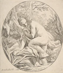Diana w Łaźni, 1744.