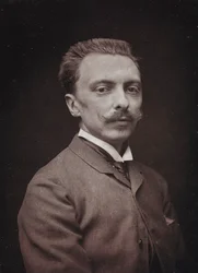 Album Artistique et Biographique, 5 rok, Salon 1885; portret francuskiego malarza Alfreda Paula Marie de Richemont (1857-1911).