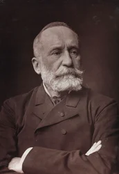 Album Artistique et Biographique, 6 rok, Salon 1885; portret francuskiego malarza Pierre Puvis de Chavannes (1824-1898).