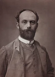 Album Artistique et Biographique, 6 rok, Salon 1885; portret francuskiego malarza Ernesta Bordesa (1852-1914).