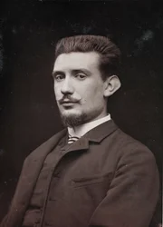 Album Artistique et Biographique, 6 rok, Salon 1885; portret malarza Henri Laurent Desrousseaux (1862-1906).