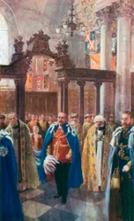Poświęcenie kaplicy św. Michała i św. Jerzego w katedrze św. Pawła, 12 czerwca 1906 r.