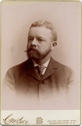 Henry Cabot Lodge (1850-1924), amerykański senator (zdjęcie albumu)