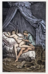 Ilustracja do filmu "Liaisons Dangereuses" (rycina)