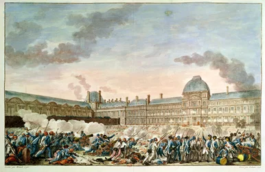 10 sierpnia 1792, ryty Izydor Stanislas Helman (1743-1809) 1792-93