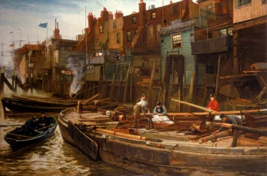 Rzeka Londynu - budowniczowie barek z Limehouse, 1877