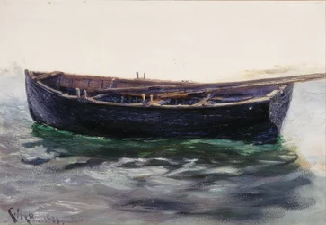 Study of Boat (olej na papierze (wklejony na kartę))
