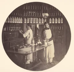 Cesarski Azyl w Vincennes, apteka, 1858-59.