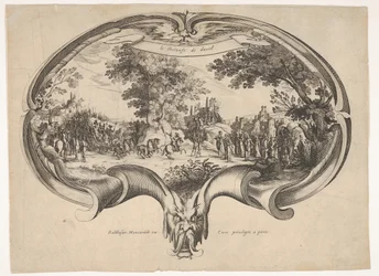 Triumf Dawida, od fana Jacques Callot