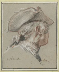 Studium głowy Studiuj głowę, peruki i tricorne