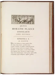 Strona z Quintus Horatius Flaccus