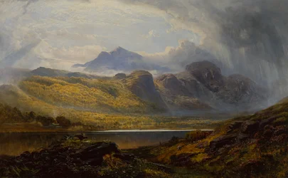 Llyn Crafnant, Moel Siabed w oddali, Północna Walia