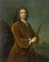 Admirał Edward Vernon (1684-1757), połowa lat 30. XVII wieku (olej na płótnie)