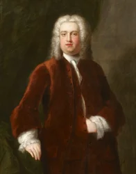 Portret niezidentyfikowanego XVIII-wiecznego dżentelmena przedstawiony jako portret Georga Friderica Haendla, 1737