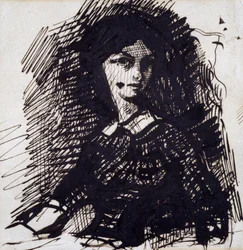 Portret Jeanne Duval, połowa XIX wieku