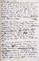 Projekt przedmowy do 2. edycji „Les Fleurs du Mal” (pióro i tusz na papierze)