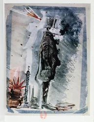 Autoportret pod wpływem haszyszu, około 1844