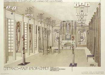 Projekt sali muzycznej, ok. 1901