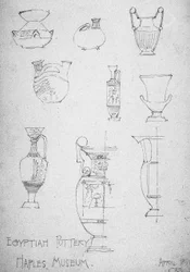 Ceramika Egipska, Muzeum Neapolu, 1891