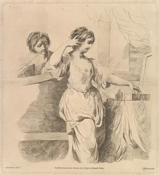Kobieta w swojej toalecie, 1 marca 1780 r.