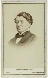 Portret Laborde Léona, dyplomaty, archeologa i kustosza w Luwrze, ok. 1860-90 (foto)