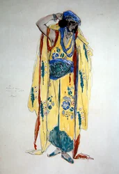 Projekt kostiumu dla Oulade, ok. 1920 (akwarela, gwasz i ołówek na papierze)