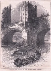 Lot królowej Eleonory: scena na London Bridge AD 1263