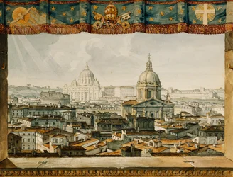 Rzym z Trinita dei Monti,