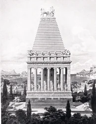 Oryginalne Mauzoleum, ilustracja z "Historii Narodów" Hutchinsona