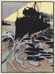 Niszczyciel próbujący uciec przed Reflektorem