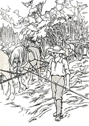 Osadnik oczyszczający swoją ziemię, 1912