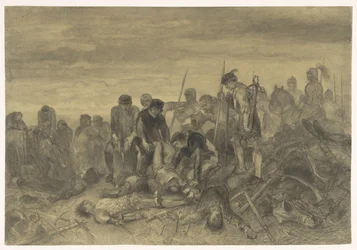 Ciało Ryszarda III, króla Anglii, znalezione na polu bitwy pod Bosworth, 1485